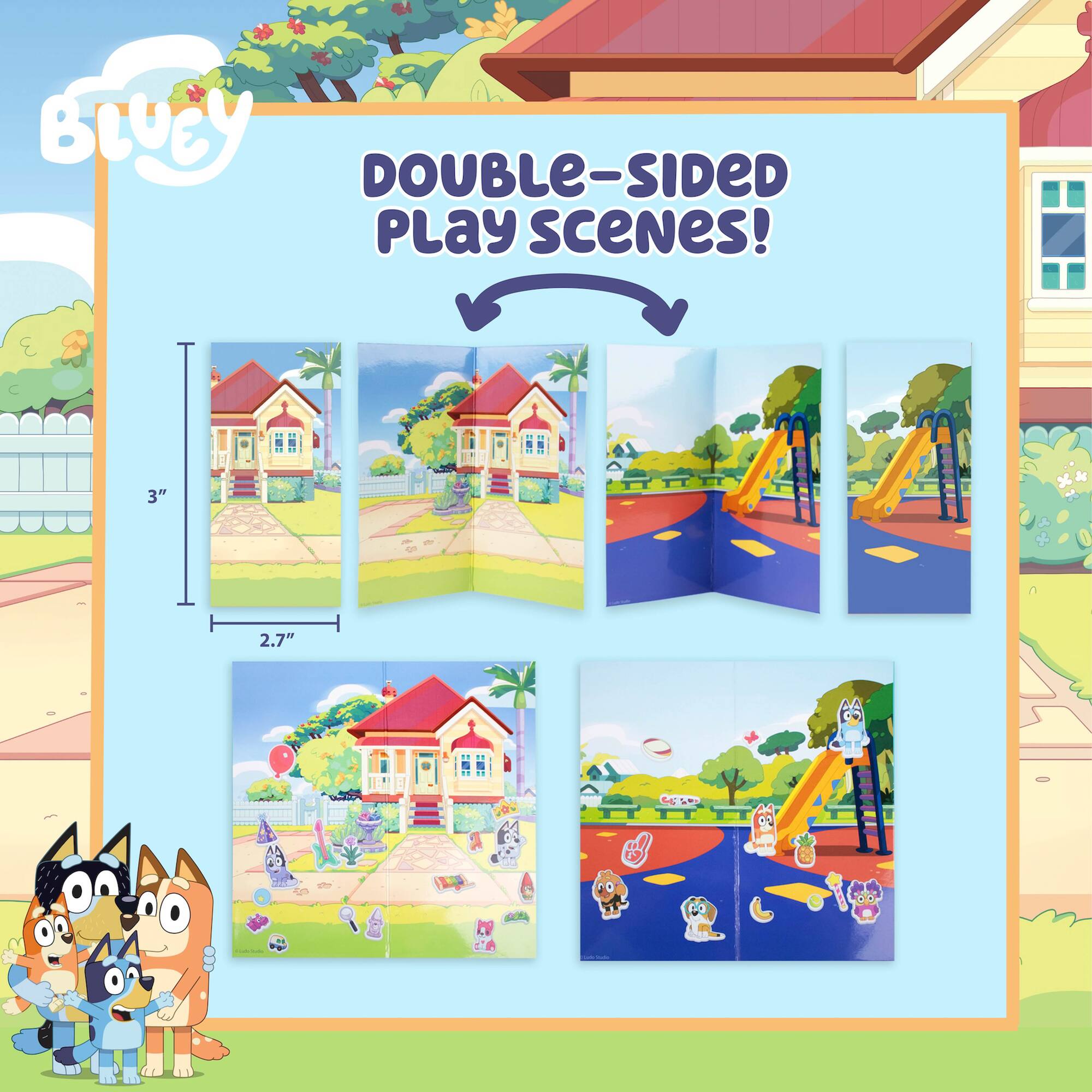Bluey Mini Sticker Playsets, 6ct.